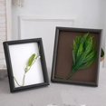 thumbnail image 4 of Marco de fotos conmemorativo hecho a mano de 8 pulgadas, muestra de mariposa con flores secas, marco de fotos de vidrio para mesa, rosa, 4 of 5