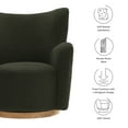 thumbnail image 2 of Montrose Swivel Accent Chair in Fern Walnut, 2 of 9