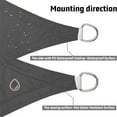 thumbnail image 5 of LOVE STORY Waterproof Sun Shade Sail 6.5/8/10/12/16FT UV Block Canopy for Outdoor Patio Backyard Garden, 8'x10' Dark Gray (We Make Custom Size), 5 of 7