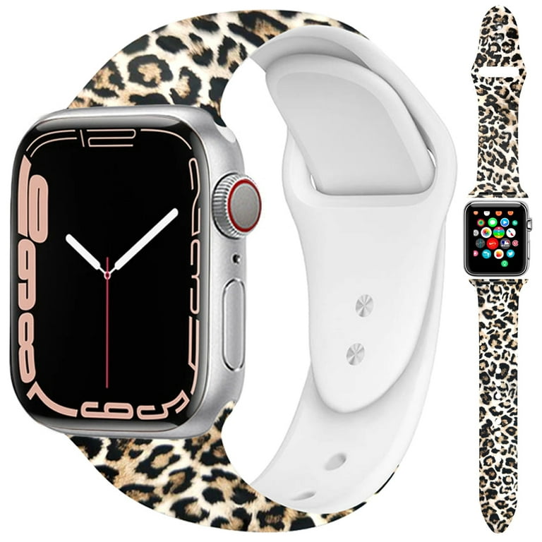 Leopard Print Women Band For iWatch 38 42 41mm For Apple Watch