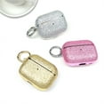thumbnail image 6 of Allytechgroup for AirPods 4th Gen Case with Keychain, Slim Shockproof Bling Glitter Cover for Women Girls Anti-Scratch PC+TPU Protective Case with Precise Cutouts & Comfortable Grip, Rosegold, 6 of 8