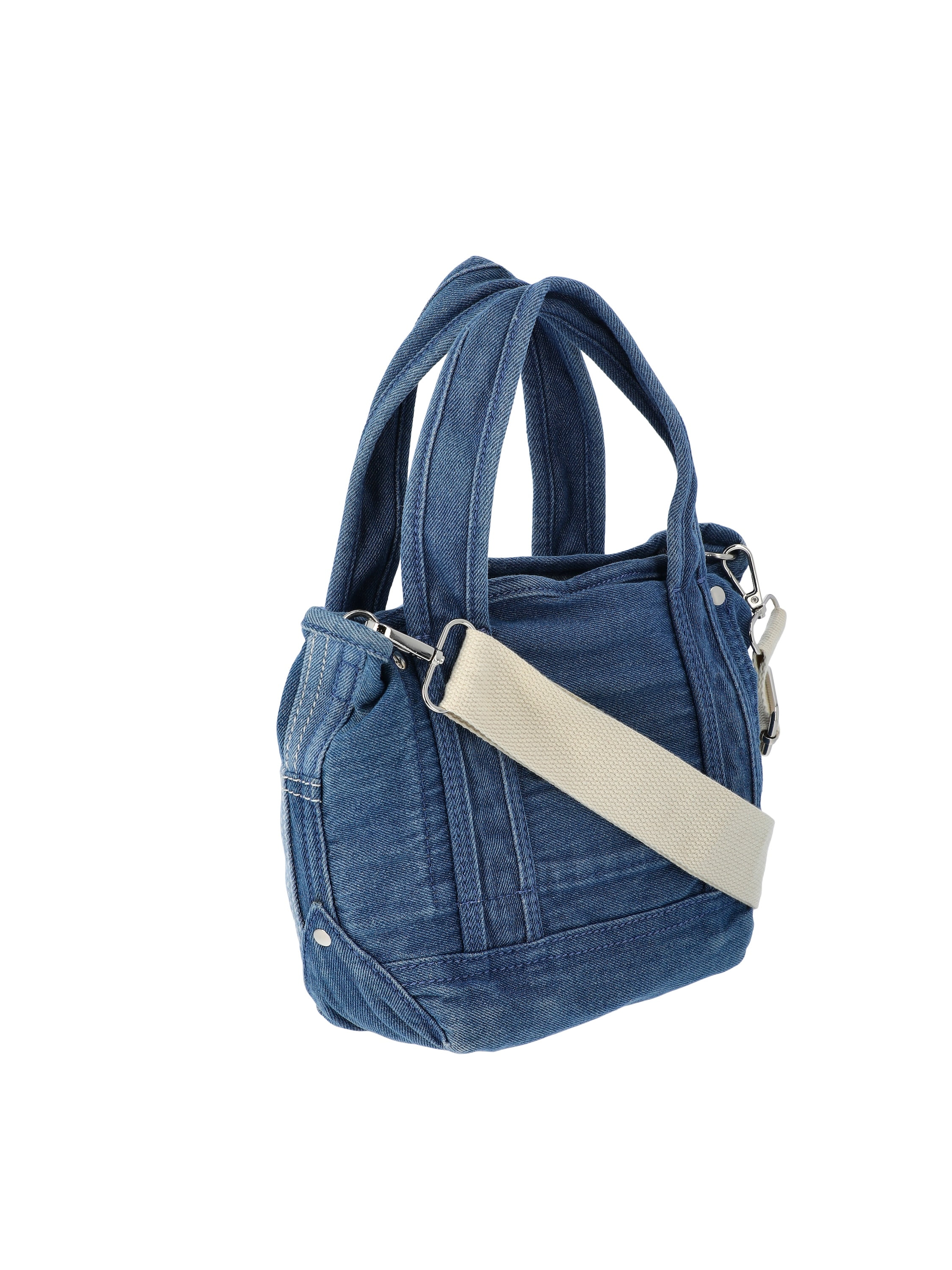 No Boundaries Denim Mini Tote Bag, Women's, Patchwork
