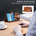 thumbnail image 4 of Google Pixel 7A 5G Case ,Vintage PU Leather Flip Cover Card Slots Magnetic Kickstand Hand Strap Case for Google Pixel 7A 5G, 4 of 5