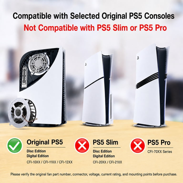 EEEkit Internal Cooling Fan Replacement for PS5 photo 3