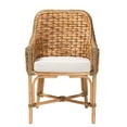 thumbnail image 2 of bali & pari Kyle Rattan and Seagrass BOHO Dining Chair, Natural Brown, 2 of 10
