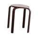 thumbnail image 2 of Taburete redondo de madera maciza, taburete apilable, taburete portátil para cambiar zapatos, taburete de madera Nuez, 2 of 9