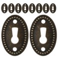 thumbnail image 3 of 10 piezas de cubiertas de cerradura para muebles antiguos de tocador, decoración de cerraduras para muebles, 3 of 5