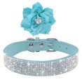 thumbnail image 3 of Miaocao Cute Dog Collar with Bling Rhinestone, Fancy Crystal Diamond Glitter Pretty Jewel Soft Cat Collars for Small Medium Large Breed Dogs Girl Female Pet Puppy Kitten Terrier, 3 of 4