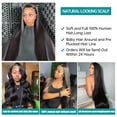 thumbnail image 2 of Long Straight Human Hair Wigs 13X4 13x6 Lace Front Wig Brazilian Human Hair 150% Density 4X4 Remy Hair Transparent Lace Closure Wigs for Women, 2 of 6