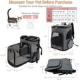 thumbnail image 2 of Mochila transportadora de mascotas Lekereise ampliable para perros y gatos pequeños, 2 of 5