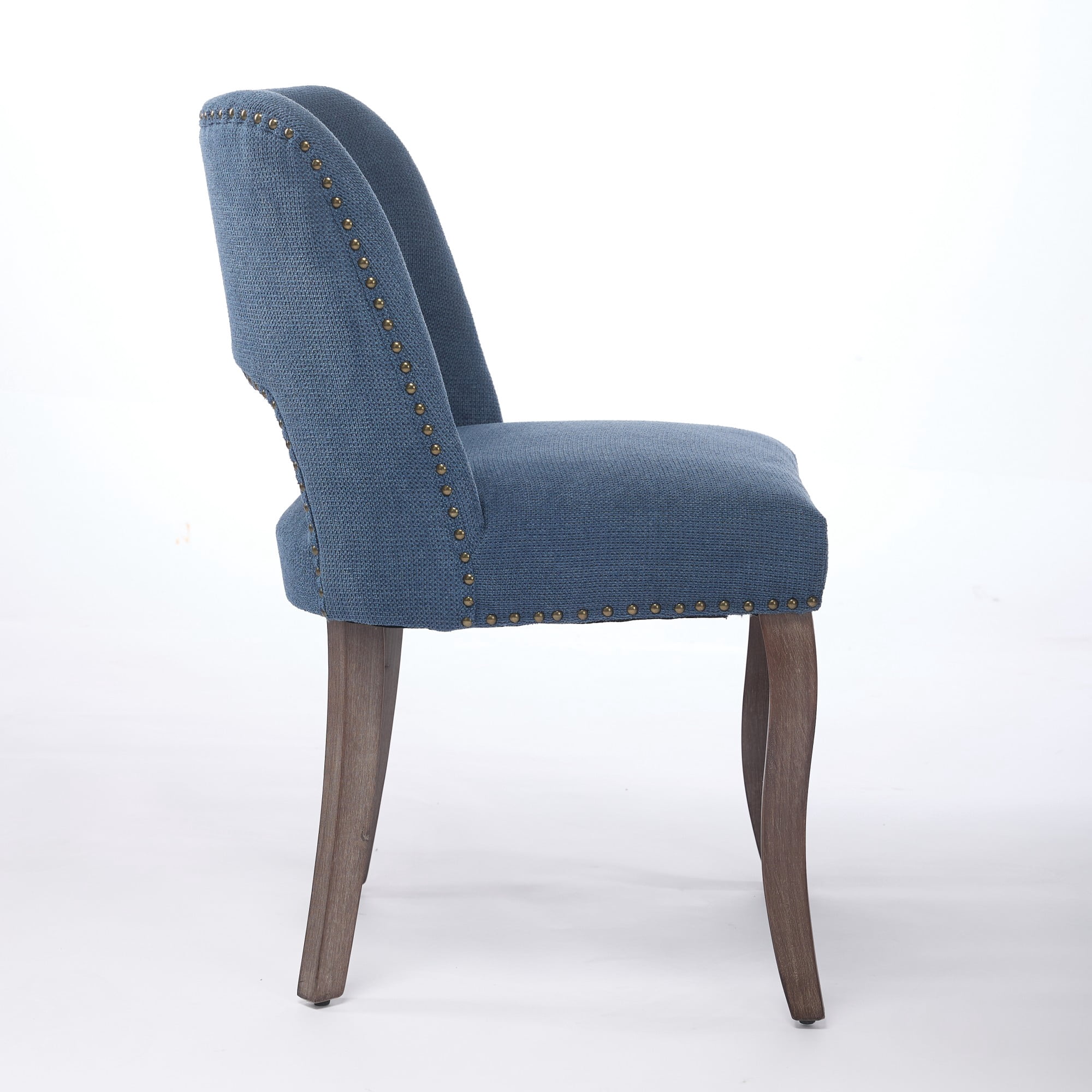 Set of 6 Wood Dining Chairs with Fabric Upholstered Back and Seat Modern Accent Side Chair w/Wood Legs for Living Room/Dining Room/Bedroom/Restaurant