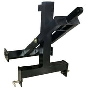 Titan Attachments 3 Point Scissor Lift Fits Category 1 Tractors, Material Handling Lift for Raising, Lowering & Extending Hay Bales to Stack