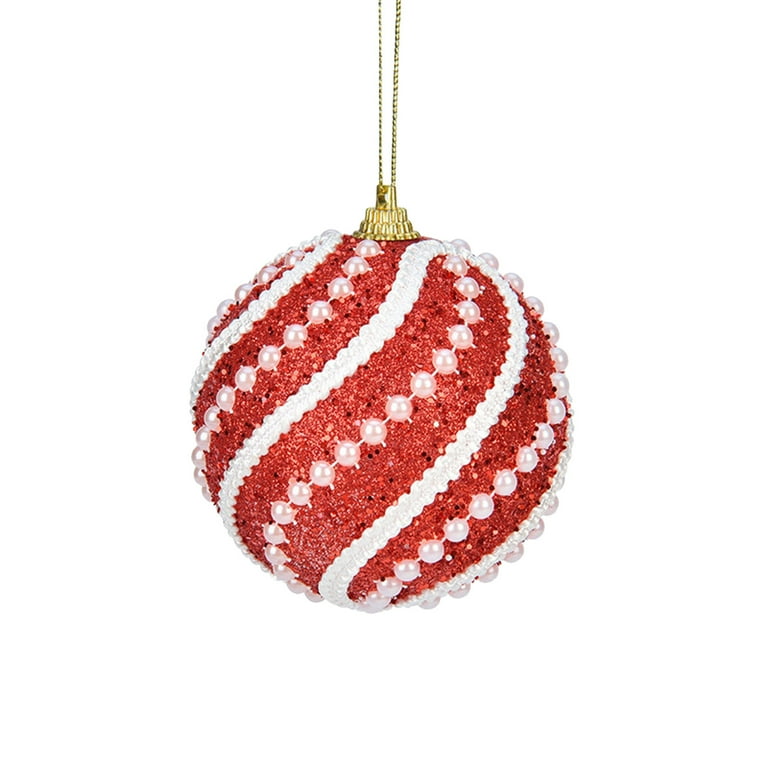 Heiheiup Christmas Decorations Painted Ball Christmas Tree Pendant