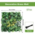 thumbnail image 2 of Garvee 6 Pcs Artificial Grass Wall Panels,20"x 20"Boxwood Wall Panels with Zip Ties and Tropical Leaves, Faux Greenery Privacy Fence Screen,Grass Backdrop, 2 of 6