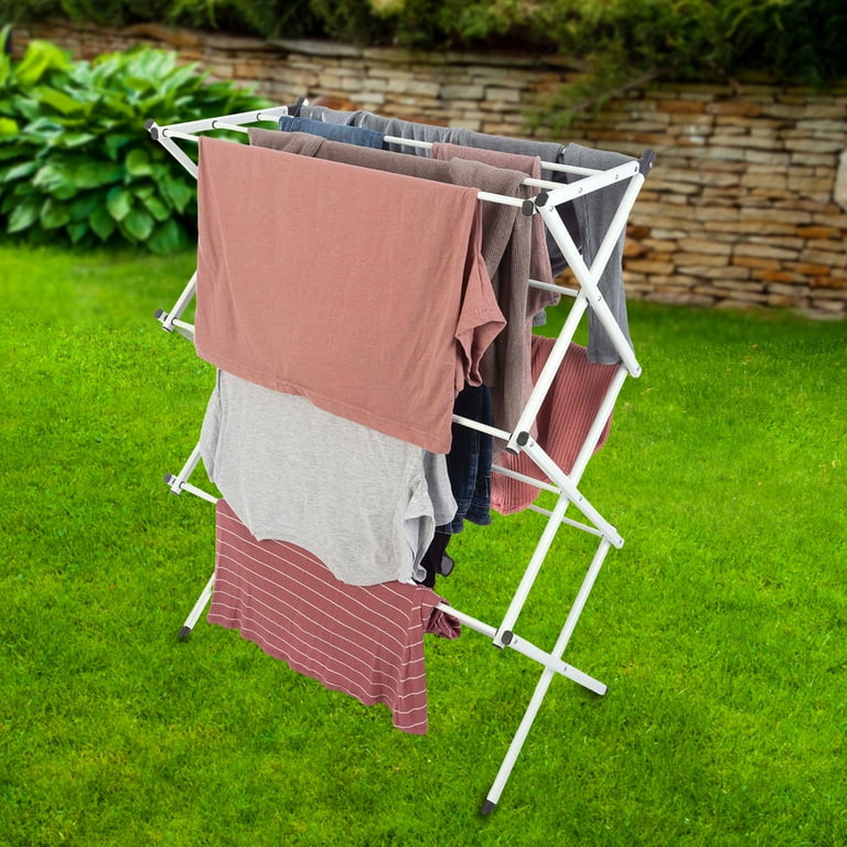 Lavish Home Collapsible Clothes Drying Rack for Indoor Outdoor Use
