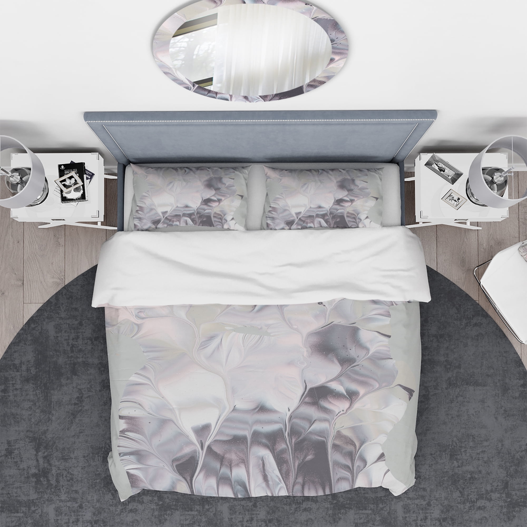 Designart 'Light and Shadow I' Geometric Duvet Cover Set