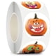 thumbnail image 1 of 500 Uds pegatinas redondas de calabaza de Halloween calcomanías para decoración de fiesta bolsa de dulces regalos pegatinas sobre, 1 of 5