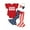 American Babe Red, variant on Baby Girl 4th of July Outfit 3 6 9 12 18 Months Letter  one-piece  Romper+StripeStar Flag Flare Pants Headband Set