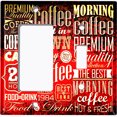 thumbnail image 2 of Metal Light Switch Wall Plate Outlet Cover (Coffee Shop Cafe Restaurant Sign Red / Black - Single Rocker Single Toggle), 2 of 2