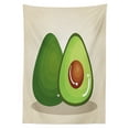 thumbnail image 3 of Ambesonne Avocado Tablecloth Rectangular Table Cover, Organic Freshness Theme, 52"x70", Multicolor, 3 of 4