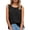 a-656Black112, variant on FINALGANG Womens Round Neck Sleeveless Solid Color Textured Side Split Regular Fit Tank Tops Summer Daily Casual Loose Breathable Layering Shirts For Ladies Cozy Top XXXL