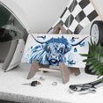thumbnail image 3 of Blue themed Highland Cow Front License Plate, Metal License Plate, Funny Standard Plates Personalized Novelty Decorative For Men/Women/Boys/Girls Car 6×12 Inch, 3 of 6