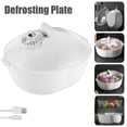 thumbnail image 1 of Defrosting Tray for Frozen Meat 4 in 1 Meat Defroster with Draining Basket 360° Atomized Stereoscopic Defrosting Box USB Rechargeable Defrosting Tray for Frozen Fish Veggies Meat, 1 of 11