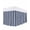 Navy Blue Stripe, variant on Aqua Striped Bed Skirt Queen Size, Modern Farmhouse Blue White Stripes Wrap Around Bed Skirting with Adjustable Elastic Strap, Dust Ruffle Pleated Bedskirts 16 Inch Drop for Bedroom Queen Beds