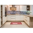 thumbnail image 6 of Ahgly Company Machine Washable Indoor Square Transitional Red Area Rugs, 3' Square, 6 of 7