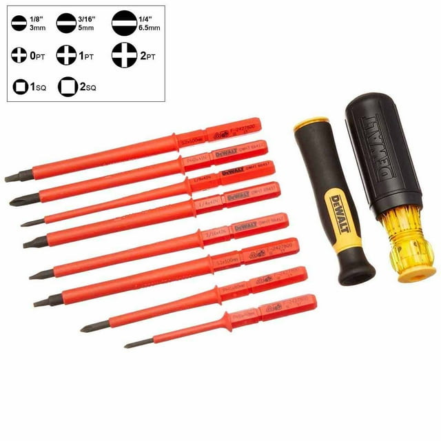 Set de Desarmadores Aislados 10 Pcs DeWalt DWHT66417
