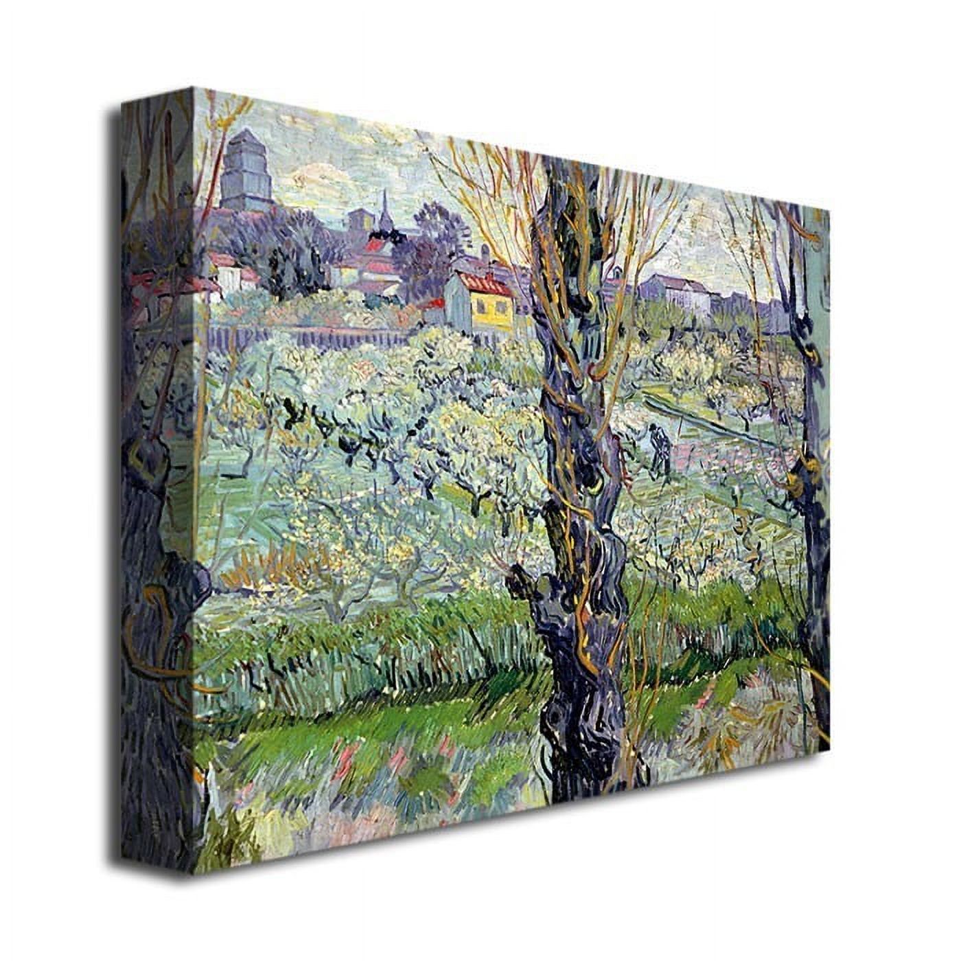 Trademark Fine Art "View of Arles" Canvas Wall Art by Vincent van Gogh