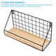 thumbnail image 2 of Yuarrent Estante de pared sin agujeros Estante de almacenamiento retro Estantes flotantes montados en la pared Estante de metal rústico Almacenamiento y organización del hogar No. 4 Yuarrent HA025229-04, 2 of 6