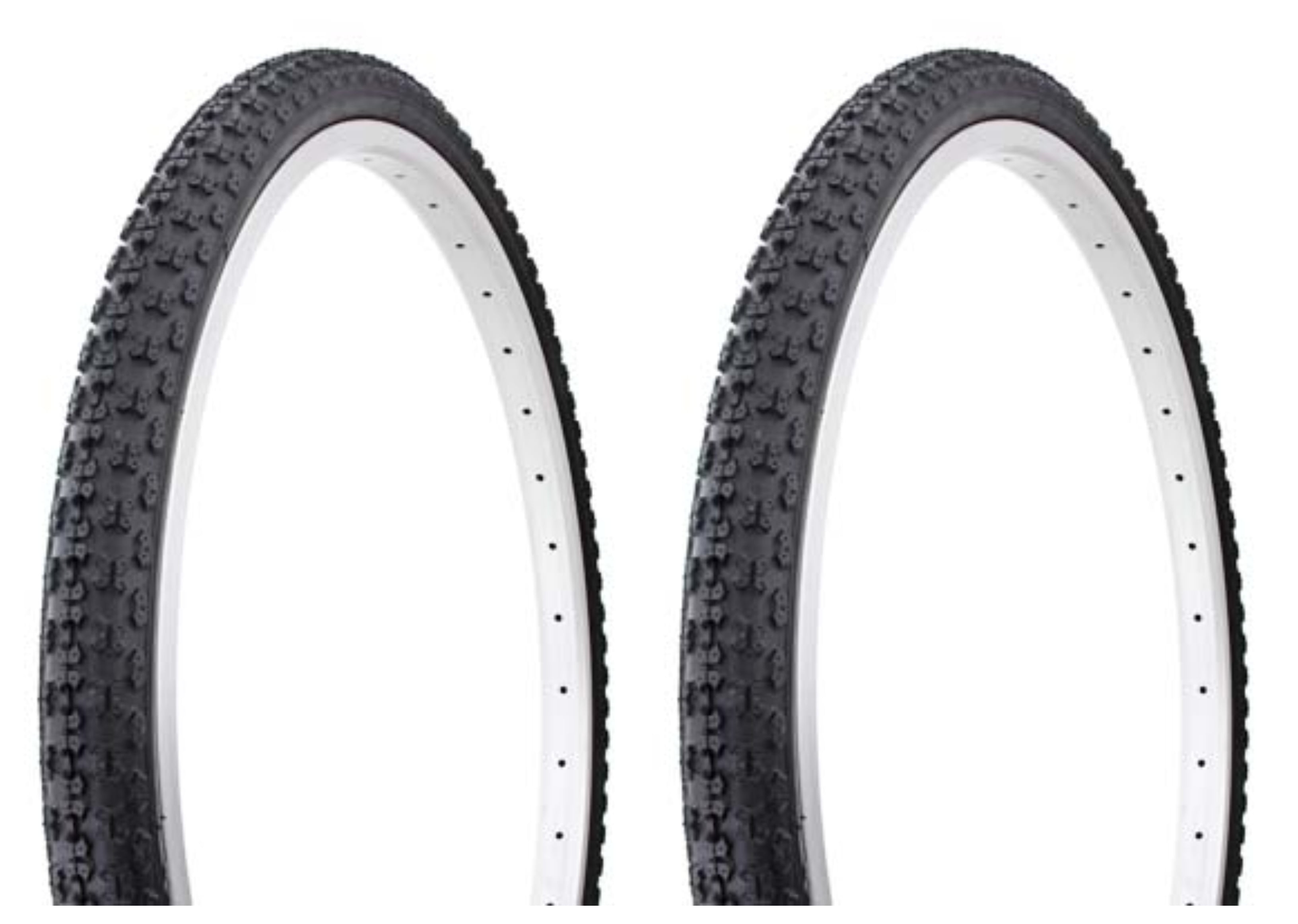 Tire set. 2 Tires. Two Tires Duro 26" x 1.75" Black/Black Side Wall HF