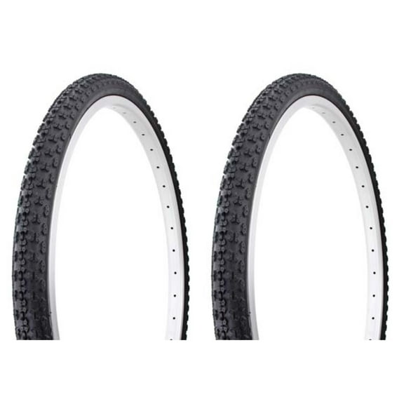 Tire set. 2 Tires. Two Tires Duro 26" x 1.75" Black/Black Side Wall HF-143G.