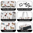 thumbnail image 3 of Teacher Tote Bag,Dachshund Footprint Bone Teacher Utility Tote Bag,Large Work Tote Bags for Women with Multiple Pockets,Top Zipper Closure,13.8x10.6x6.7 Inch, 3 of 5