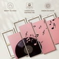 thumbnail image 6 of Elephant Stock Musical Vinyl Record Wall Art - Horizontal Multi Panel Canvas - Living Room Wall Decor - Music Multi Panel - Black And Pink Decor - 68" x 42", 6 of 8