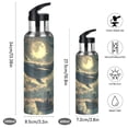 thumbnail image 2 of Yayeee 33oz Insulated Water Bottle Double Wall Stainless Steel with Flip Straw Lid, Whale and Moon, 2 of 7