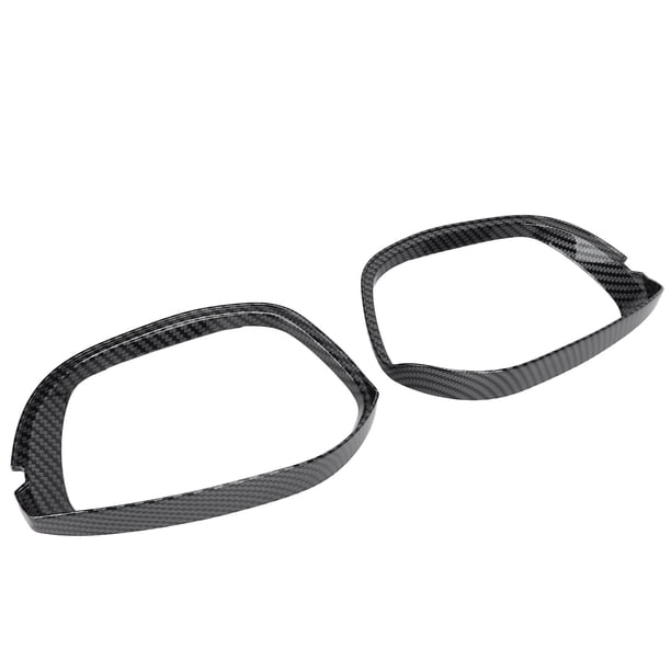 Protector de lluvia para espejo retrovisor, 2 piezas, estilo fibra de carbono, borde tipo ceja para espejo retrovisor, protector de lluvia para espejo lateral, durabilidad extendida