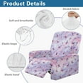 thumbnail image 5 of Xoenoiee Purple Butterfly Marble Print Recliner Chair Cover Lazy Boy Recliner Covers Recliner Covers for Recliner Chair, Elastic Furniture Protector Prevent Wear and Pet Hair, 5 of 7