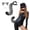 A727 Grey 7.5x6.7x1.2", variant on Halloween 3D Cute Animal Tail Pendant Women Holder Pompoms Tail Fashionable Hairy Tail 50Cm Halloween Plush Tail With Plush Ear Headband Event & Party