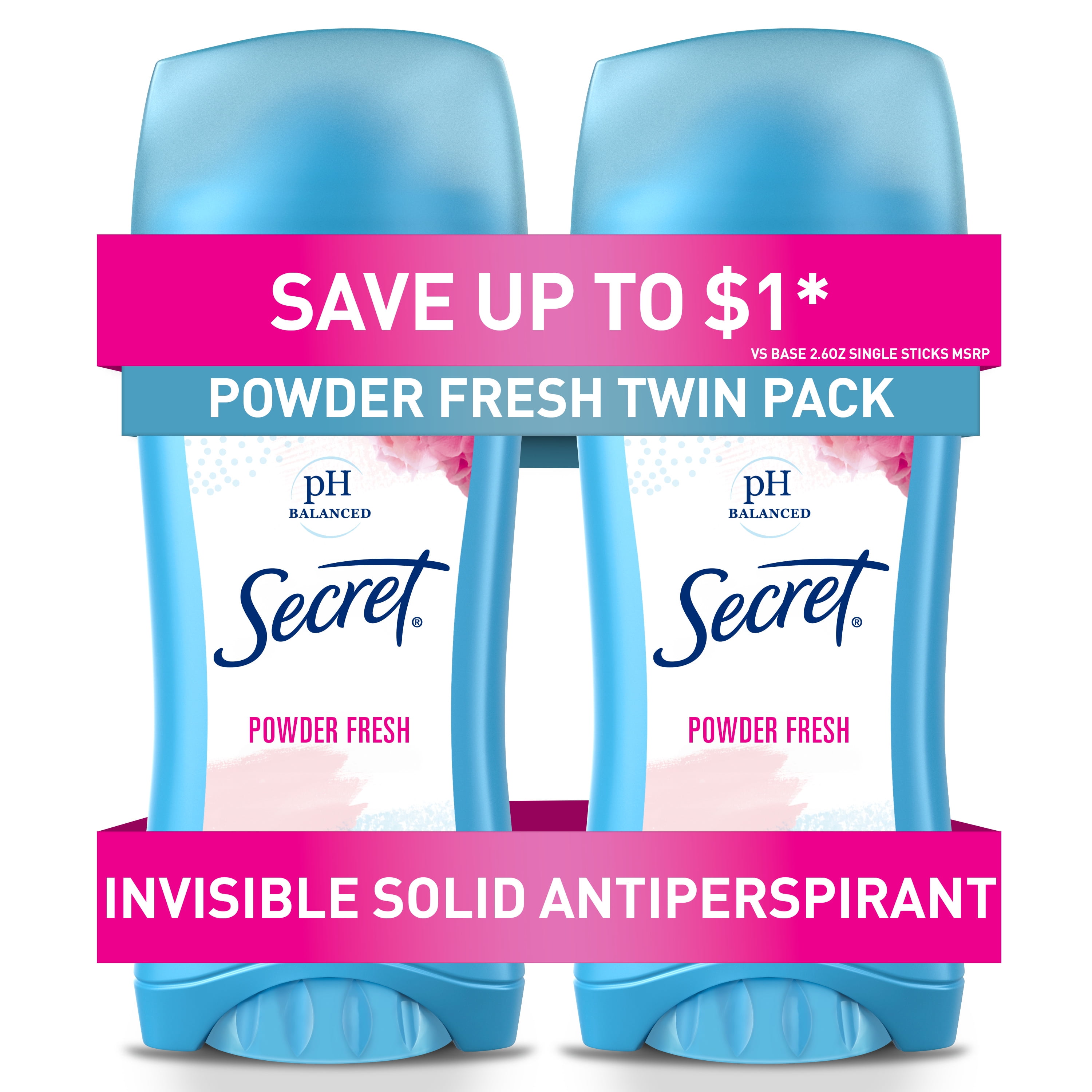 Secret Invisible Solid Antiperspirant Deodorant Clean Lavender