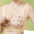 thumbnail image 4 of Aofany Women's Front Button Closure Bras Comfort Full Coverage Bra Senior Front-Closing Wirefree Bras, 36B/C-46B/C, 4 of 6