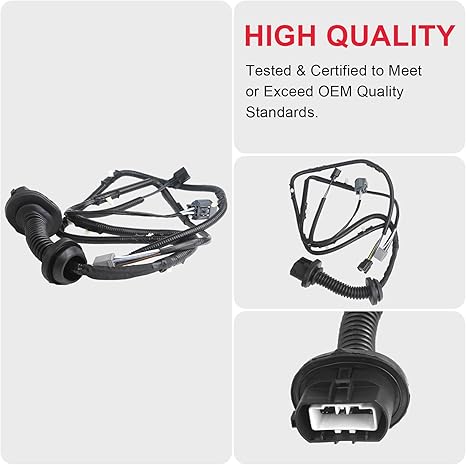 Driver Side LH Rear Door Jumper Wire Harness Assembly Fits for 2009-2014 Ford F150 Crew Cab Replaces# 9L3Z-14631-CAA