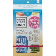 American Crafts Planner Stickers 12-Page Book 4.75"X9"-Inspirational Life