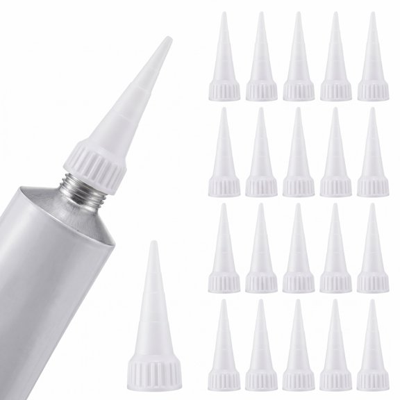 BlinkLLX 20 Pack e6000 Snip Tip Applicator Tips Cap for E6000 Craft Glue 3.7 Ounce Adhesive Tubes