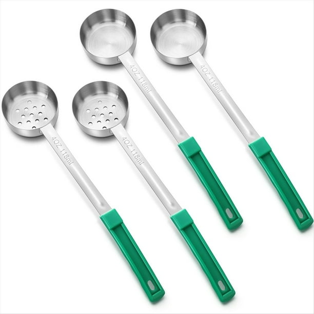 Cucharas para Servir con Control de Porciones: Artículos Imprescindibles para Personas Bariátricas, Ideales para y Bypass Gástrico. Juego de 4 Cucharones.