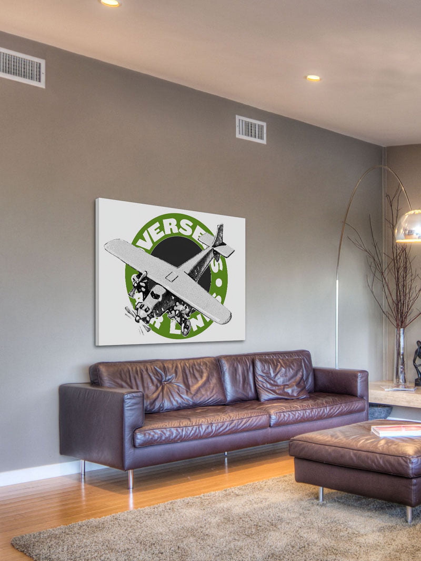 Marmont Hill "Overseas Air Lines Green" Painting Print on Canvas