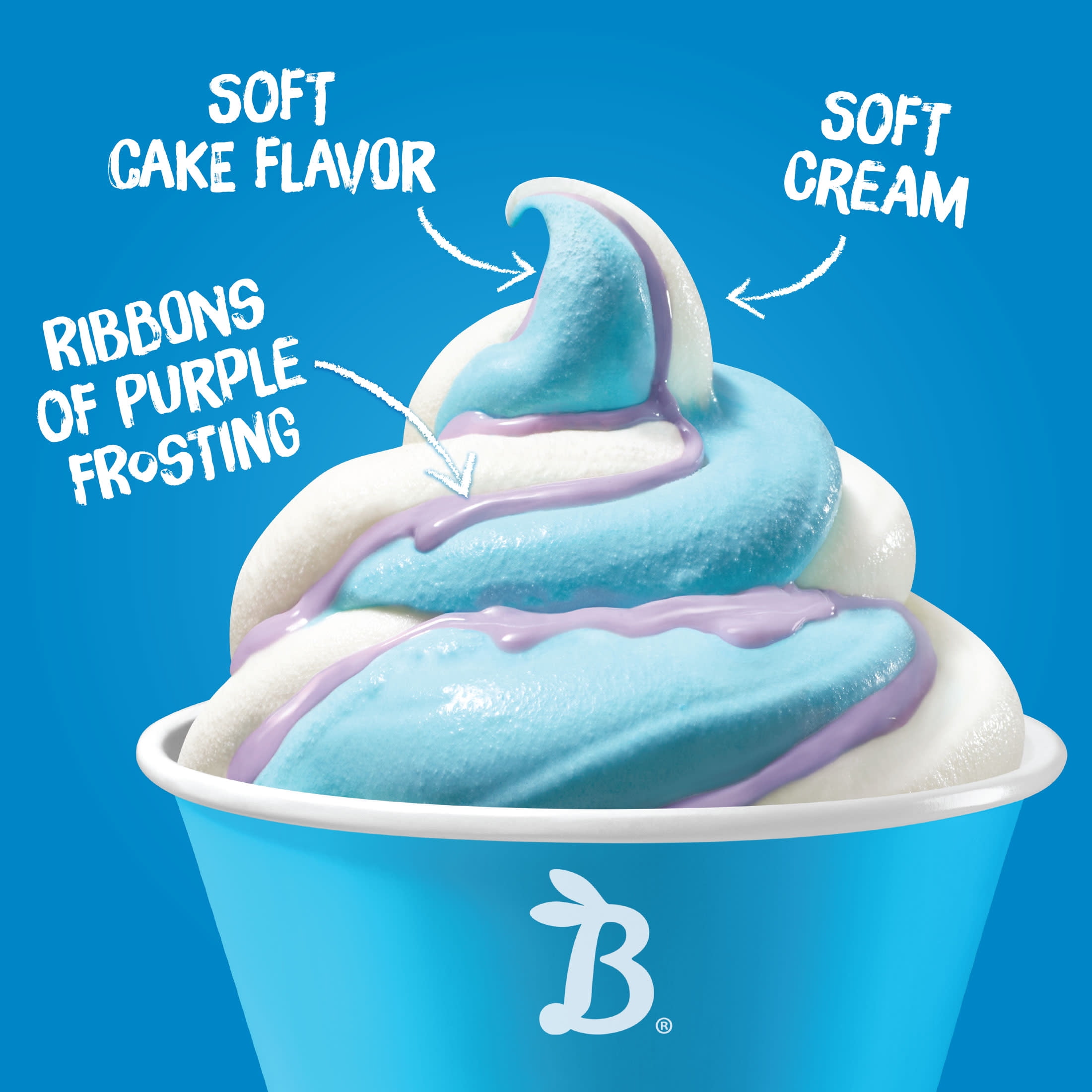 Blue Bunny Soft Blu's Birthday Cake Frozen Dessert, 16 fl oz Pint