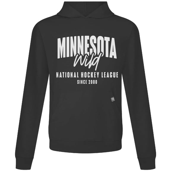 Men's Levelwear Black Minnesota Wild Relay Response Pullover Hoodie