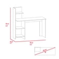 thumbnail image 7 of Depot EShop Toronto Writing Desk With Smokey Oak Finish DE-ELI5559, 7 of 7